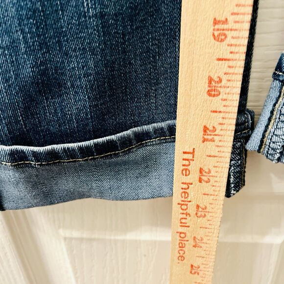 Levi Strauss Signature Mid-Rise Cuffed Capri Women’s 14 Jean Blue 34x23 Stretch - Picture 7 of 10